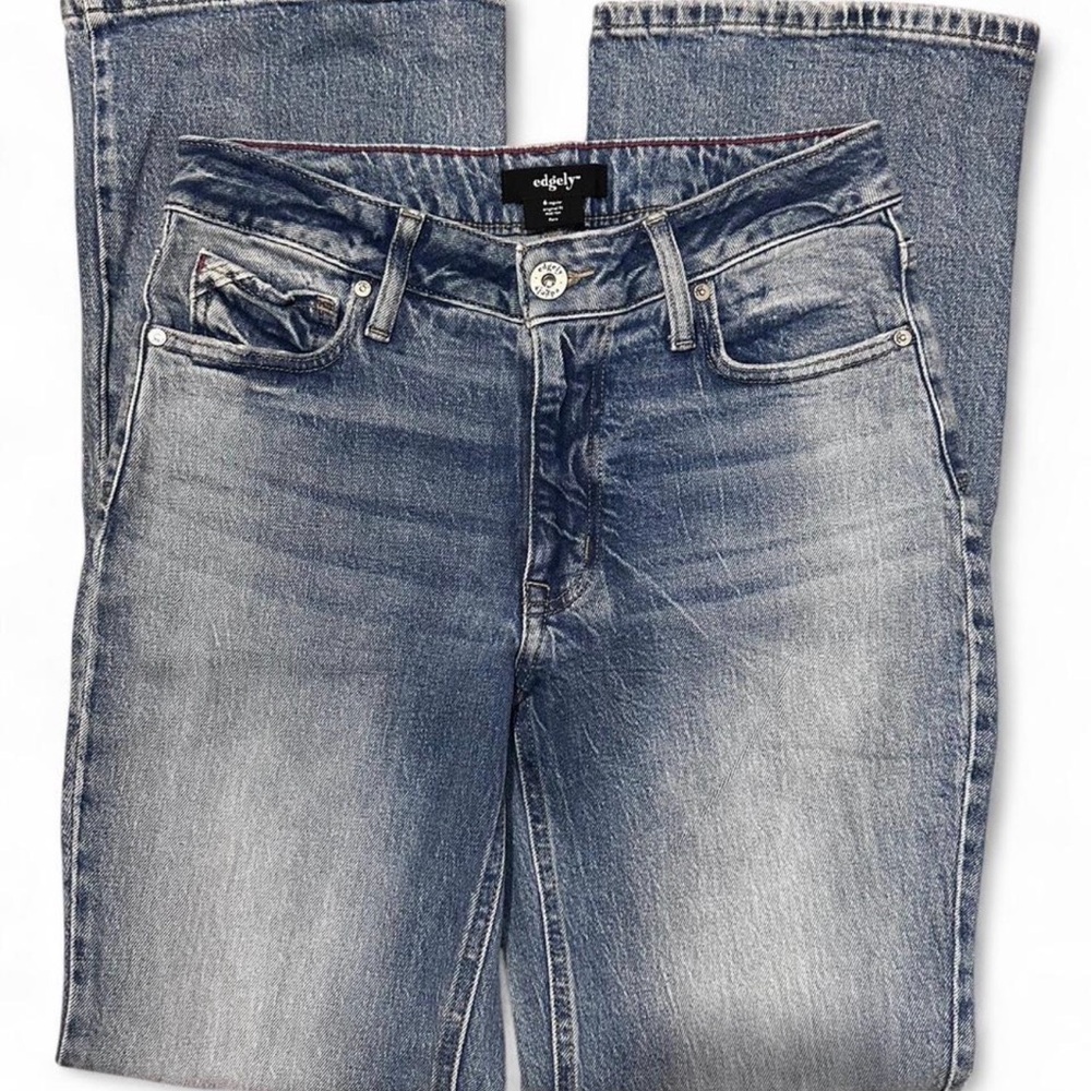 Edge Women’s Faded Blue Flare Jeans
